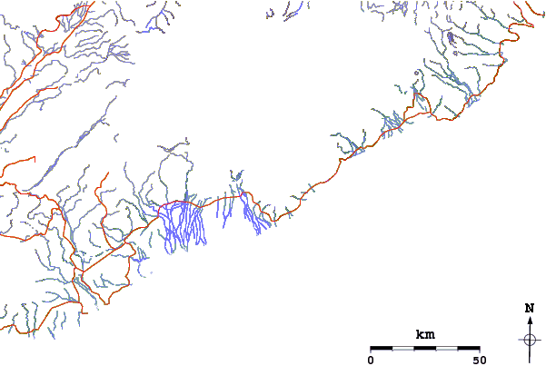 Roads and rivers around Hvannadalshnukur