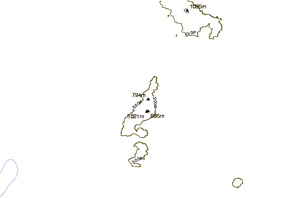 Mountain peaks around Hymettus