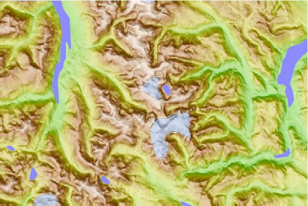 Surf breaks located close to Iceberg Peak