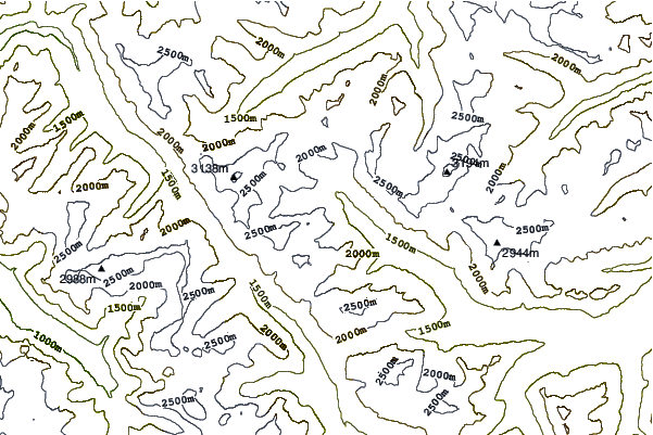 Mountain peaks around Iconoclast Mountain