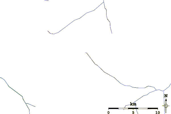 Roads and rivers around Iconoclast Mountain