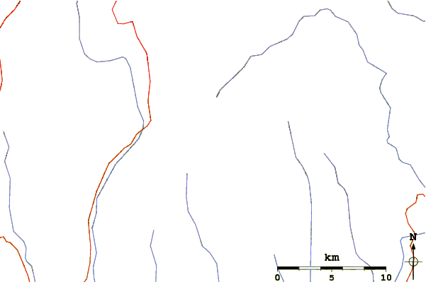 Roads and rivers around Iezerul Caprei