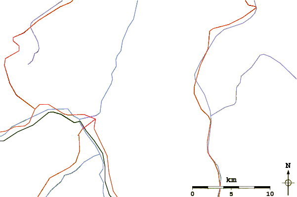 Roads and rivers around Ifinger