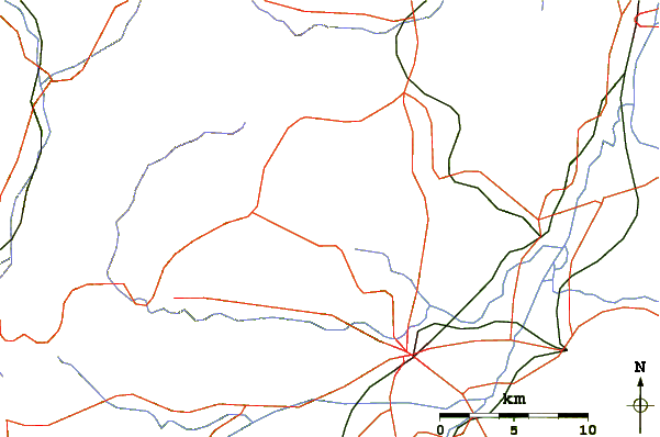 Roads and rivers around Iizuna