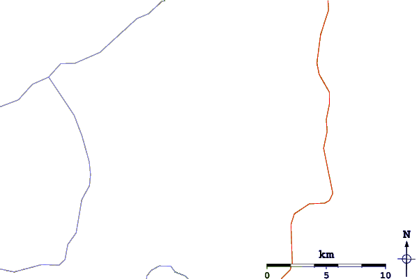 Roads and rivers around Ikh Uul