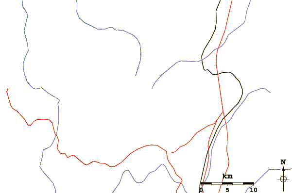 Roads and rivers around Iliniza Norte