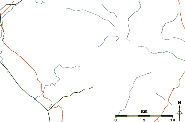 Roads and rivers around Illgill Head