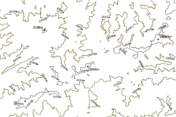 Mountain peaks around Imaradene