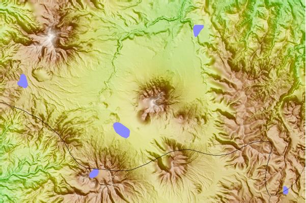 Surf breaks located close to Imbabura Volcano