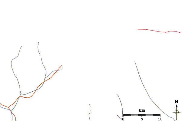 Roads and rivers around Imja Tse