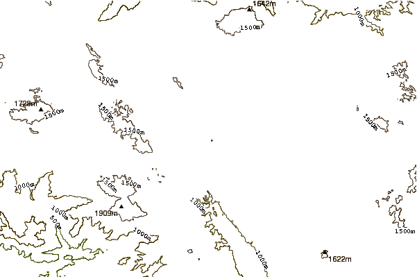 Mountain peaks around Imun