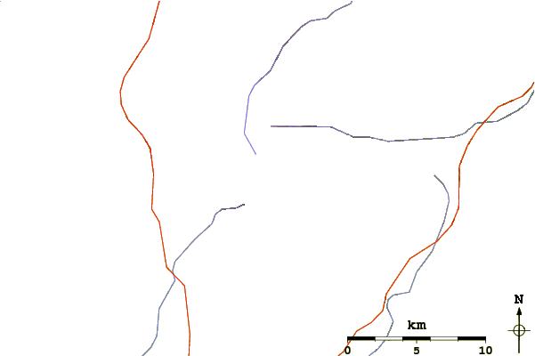 Roads and rivers around Indian Rock