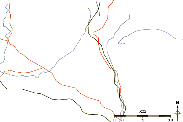 Roads and rivers around Ingleborough