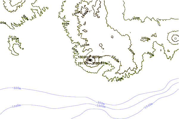 Mountain peaks around Inierie