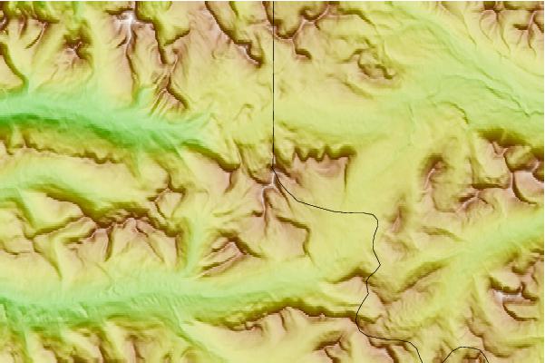 Surf breaks located close to Intersection Mountain