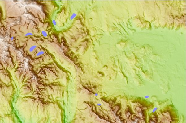 Surf breaks located close to Inyo Craters