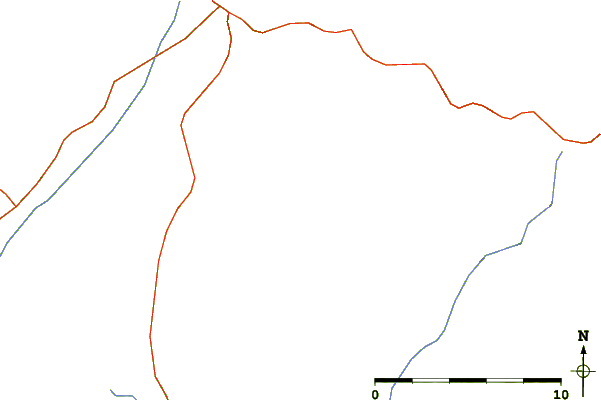 Roads and rivers around Iremel