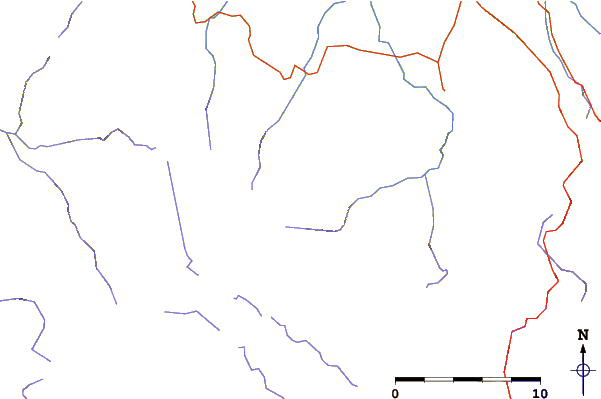 Roads and rivers around Ironstone Mountain