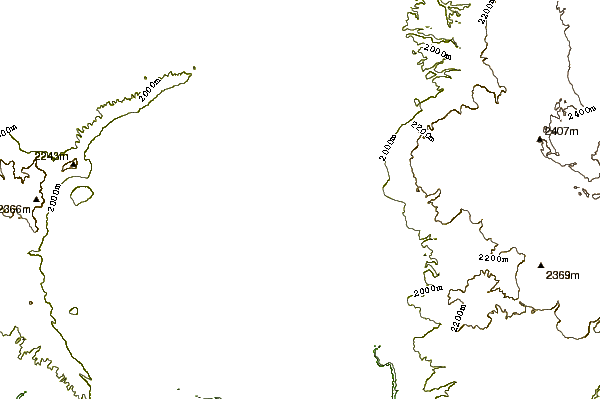 Mountain peaks around Island Park Caldera