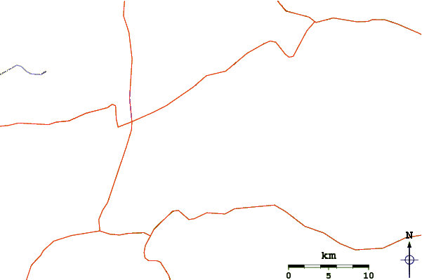Roads and rivers around Isluga