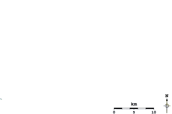 Roads and rivers around Ismoil Somoni Peak