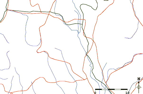 Roads and rivers around Ithome