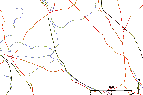 Roads and rivers around Ivinghoe Beacon