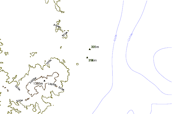 Mountain peaks around Izu-tobu