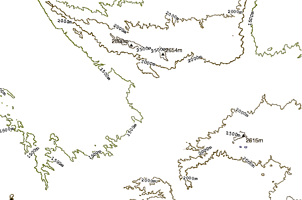 Mountain peaks around Izumbwe-mpoli