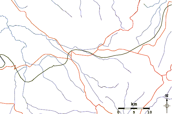 Roads and rivers around Izumbwe-mpoli