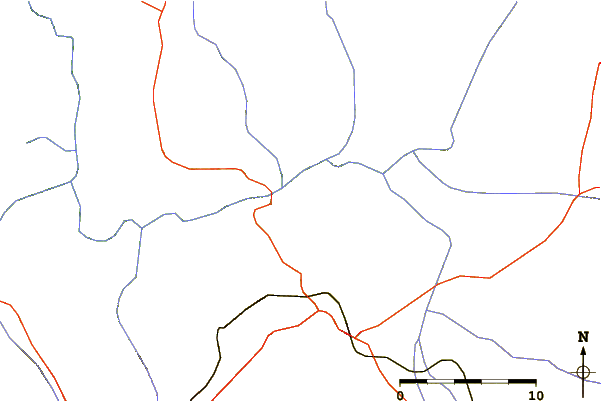 Roads and rivers around Jabalcón