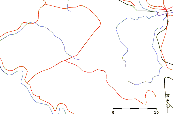 Roads and rivers around Jablanik