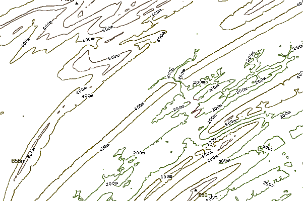 Mountain peaks around Jacks Mountain