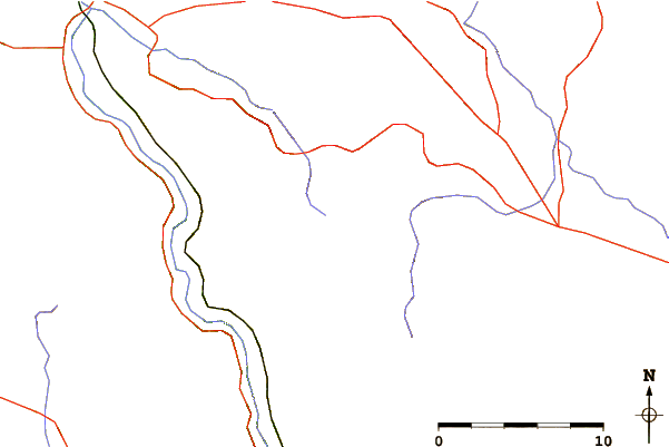 Roads and rivers around Jadovnik