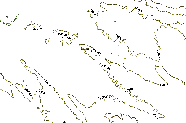 Mountain peaks around Jahanbin-na