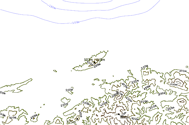 Mountain peaks around Jaizkibel