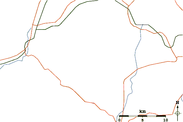 Roads and rivers around Jay Peak (Vermont)