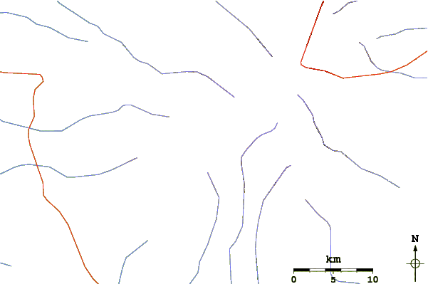 Roads and rivers around Jebel Marra