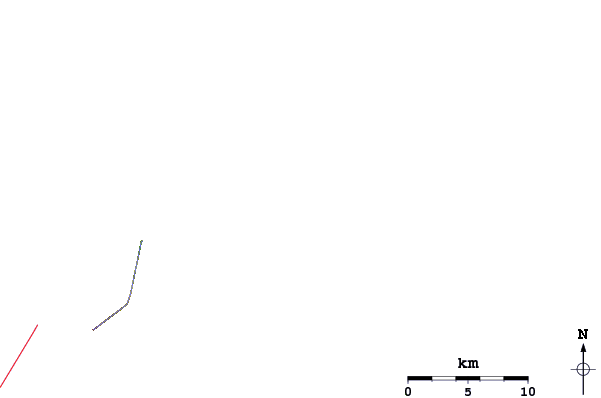 Roads and rivers around Jebel Qihwi