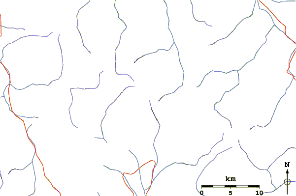 Roads and rivers around Jebel Shams