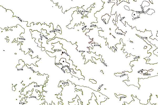 Mountain peaks around Jested