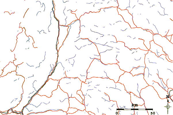 Roads and rivers around Jetnamsklumpen