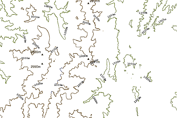 Mountain peaks around Jiigatake