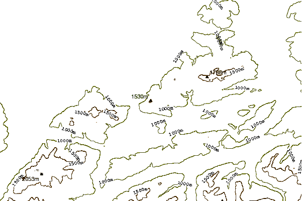 Mountain peaks around Jochberg (mountain)