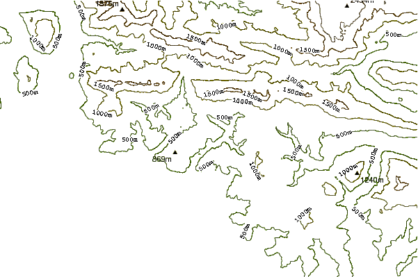 Mountain peaks around Jof di Montasio