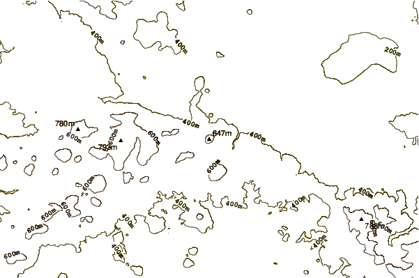 Mountain peaks around Jonsberg (Zittau Mountains)