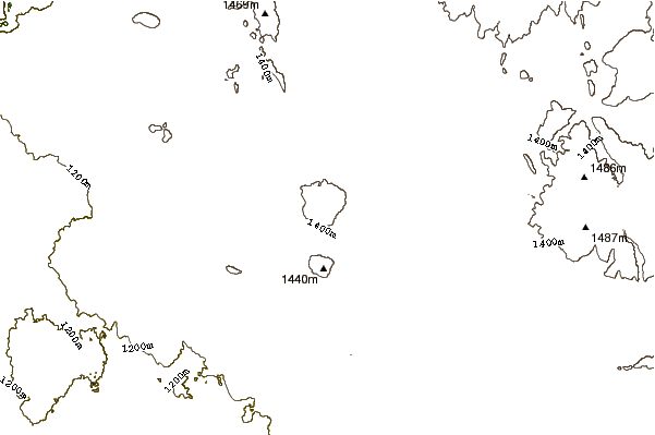 Mountain peaks around Jordan Craters