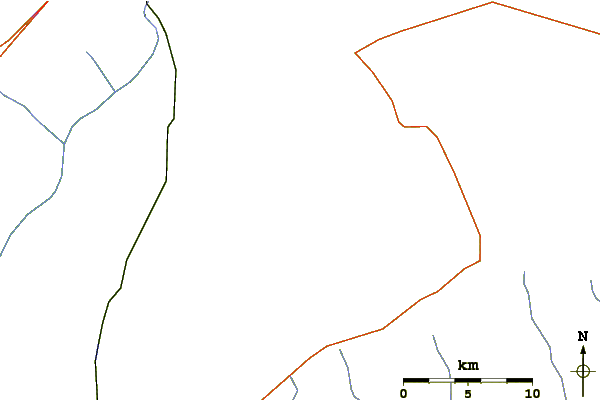 Roads and rivers around Jornada del Muerto Volcano