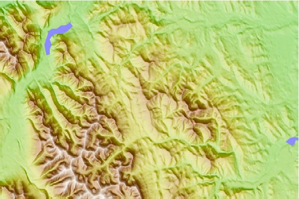 Surf breaks located close to Jumpingpound Mountain