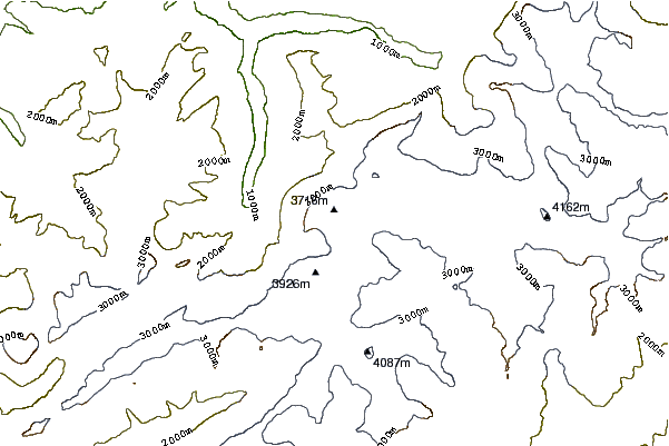 Mountain peaks around Jungfrau